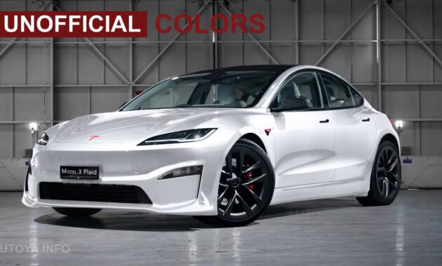 2025 Tesla Model 3 Plaid TriMotor Aims to the Fastest Sedan in